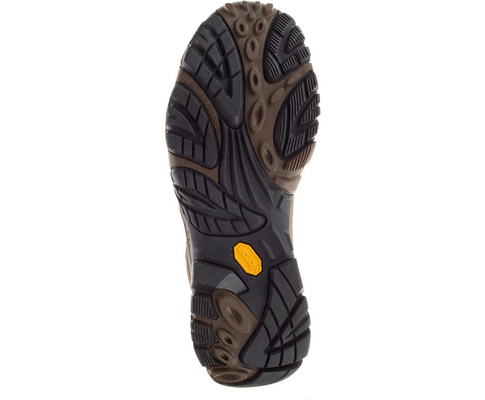 Kozaki Merrell Męskie Brązowe - Moab Adventure Mid Waterproof Wide Width - 510437-EWX